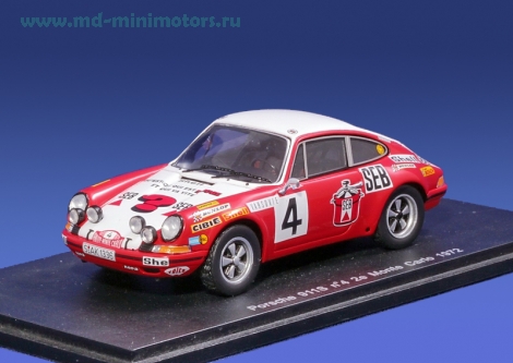 Porsche 911 S #4 2d Monte Carlo Rallye 1972 Larousse - Perramond