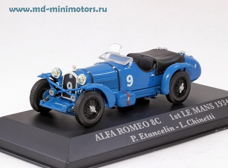 Alfa Romeo 8C, 1st Le Mans 1934, P.Etancelin - L.Chinetti