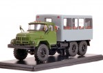ЗИЛ 131 вахтовый автобус (хаки-серый)
