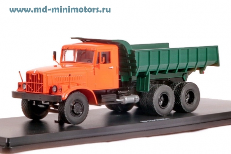 КРАЗ 256Б1 самосвал (оранжево-зелёный)