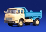 МАЗ 5549 самосвал (бежево-синий)