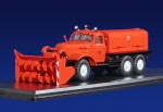 Д-470 шнекороторный снегоуборочный автомобиль на шасси ЗИЛ-157Е (оранжевый)